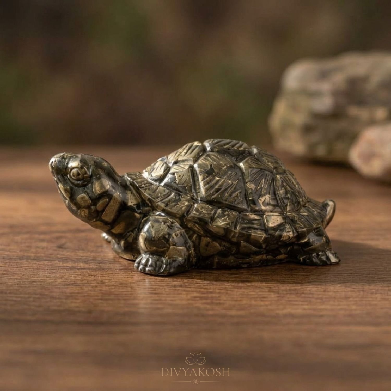 Natural Pyrite Tortoise